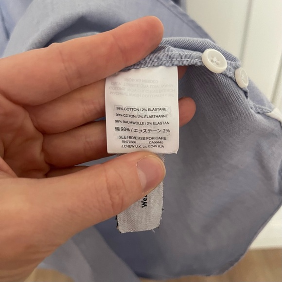 J Crew Ludlow Premium Cotton Button Up/Down Blue Shirt - Picture 9 of 12